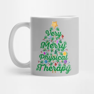 PT Christmas Very Merry Physical Therapy Christmas Mug